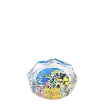 Picture of ASHTRAY crystal 10x10x2.5cm OCTAGON