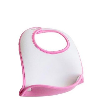 Picture of Baby Bib - PINK neoprene pocket+ 6 buttons