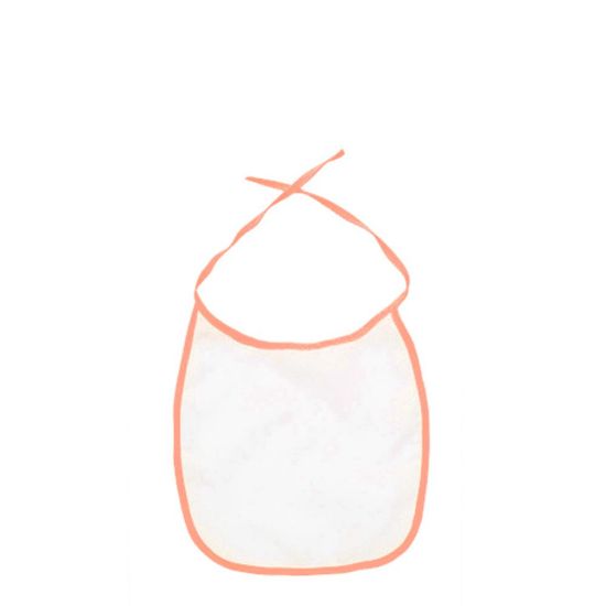 Picture of Baby Bib - ORANGE edge