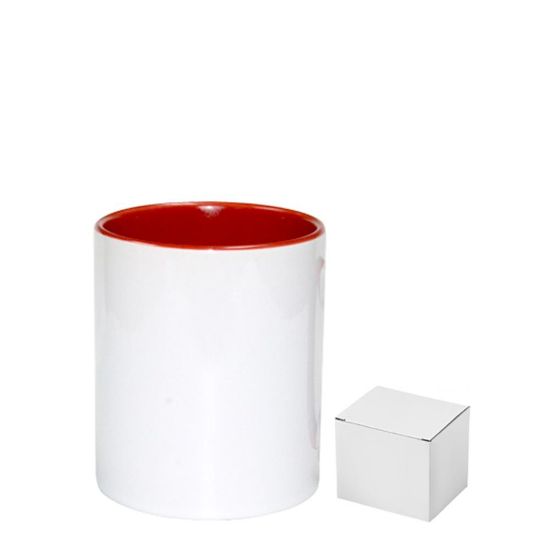 Picture of PENCIL HOLDER - CERAMIC/11oz-RED       (+box)