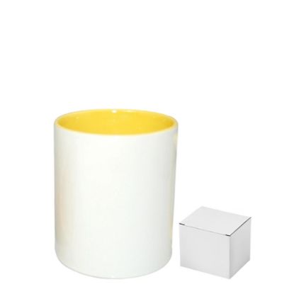 Picture of PENCIL HOLDER - CERAMIC/11oz-YELLOW    (+box)