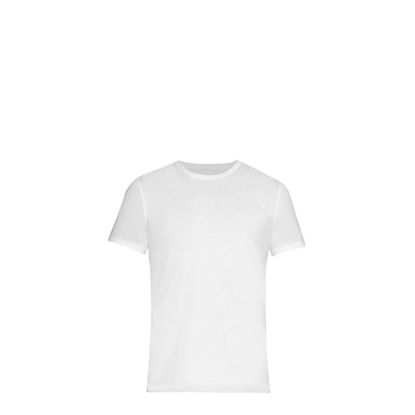 Picture of Polyester T-Shirt (KIDS 11-12 years) WHITE 145gr Cotton Feeling