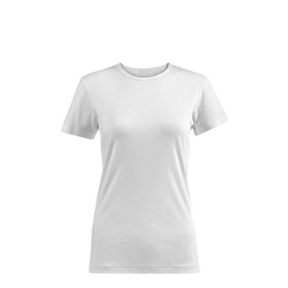 Εικόνα της Polyester T-Shirt (WOMEN 2XLarge) WHITE 145gr Cotton Feeling