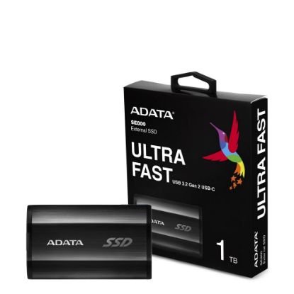 Εικόνα της SSD external 1TB (ADATA) SE800 Black