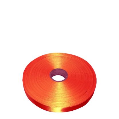 Picture of RIBBON SATIN (1side) Orange Tango 25x100m