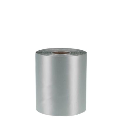 Picture of RIBBON POLYESTER (1side) Silver Dark 100x50m