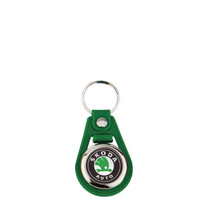 Picture of KEYRING LEATHER (GREEN) D.25mm (pack 10)