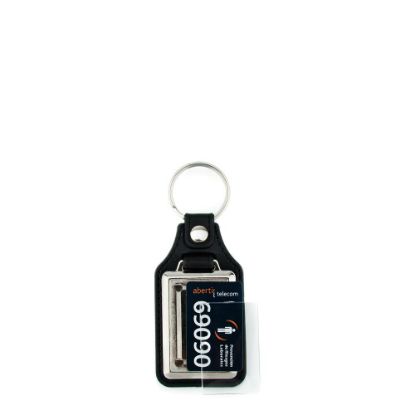 Picture of KEYRING LEATHER (BLACK) 25x40mm (pack 100)