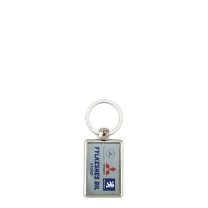 Picture of KEYRING METAL 2sided - 25x40mm (pack 10)