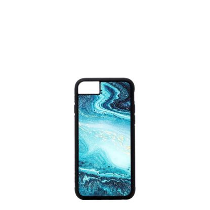Picture of APPLE case (iPHONE 6+, 6s+, 7+, 8+) TPU BLACK with TEMPERED GLASS