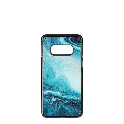 Picture of GALAXY case (S10e) TPU BLACK with TEMPERED GLASS