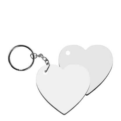 Picture of Keyring -HB Gloss- 5x5cm (Heart) 2-sided/3.18mm