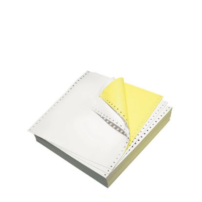 Picture of 5.5"x 9.5" (2ply) WHITE./YELLOW (with side perforation)