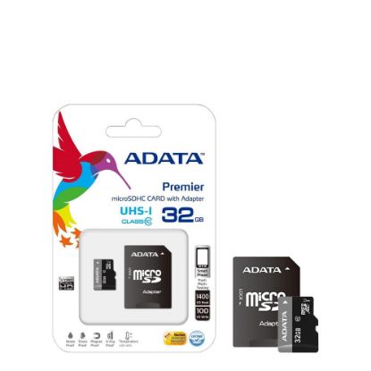 Picture of microSD+SD adapter - ADATA UHS (Class 10) 32GB