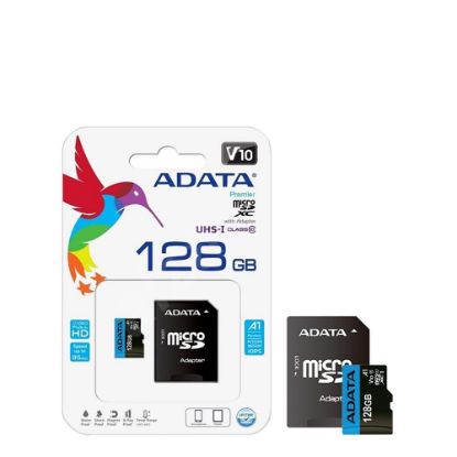Εικόνα της microSD+SD adapter - ADATA UHS/Class 10- 128GB