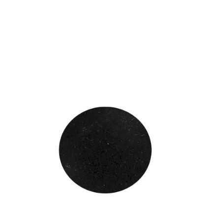Εικόνα της Adhesive Flannelette (Black) for Coasters - Round 9.3cm