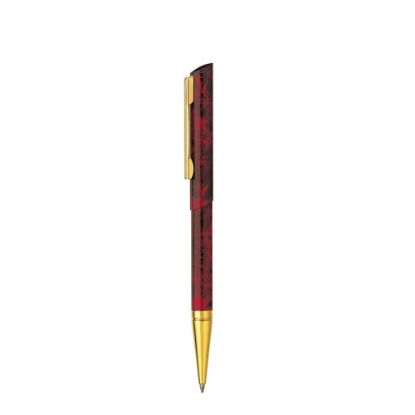 Picture of MODICO PEN - CHROME RED MARBLED GOLD rollerball