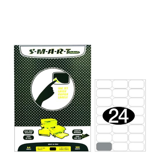 Picture of Smart Labels (64x34) 24 labels White/100sh