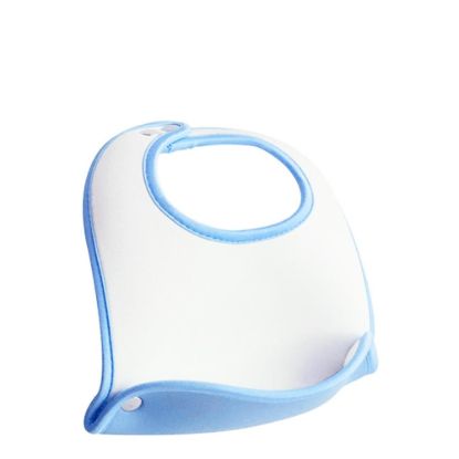 Picture of Baby Bib - BLUE neoprene pocket+ 6 buttons