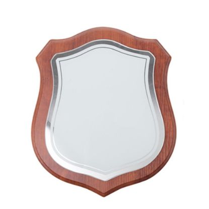 Εικόνα της WOODEN PLAQUE (WALNUT) with glass 18.5x21cm