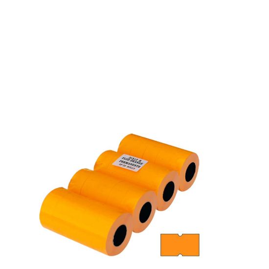 Picture of JOLLY BLISTER 20 ROLLS - 21X12 (FLUO ORANGE) PERMANENT