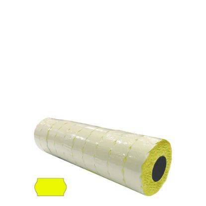 Picture of Label Rolls (Blister 22x12 mm) FLUO YELLOW permanent
