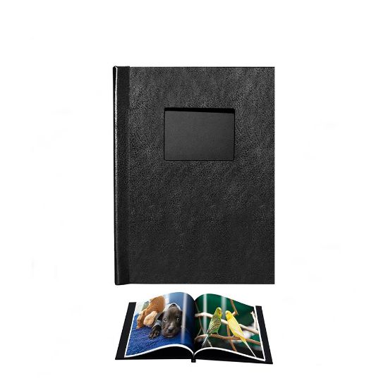 Picture of Pinchbook 21.0x29.7cm Window (Black Leather) Portrait