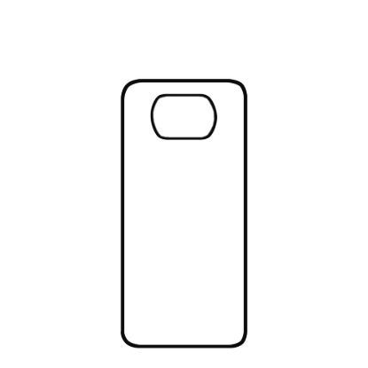 Picture of XiaoMi case (POCO X3 NFC/X3 pro) TPU BLACK with Alum. Insert 