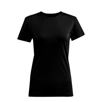 Picture of Cotton T-Shirt (WOMEN Medium) BLACK 150gr