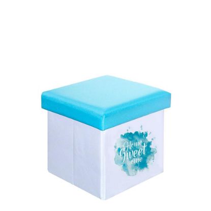 Picture of Foldable Storage Stool (Blue) 25x25x25cm