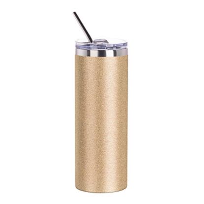 Picture of Skinny Tumbler 20oz GOLD Glitter