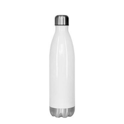 Picture of Bowling Bottle 750ml (White) silver bottom