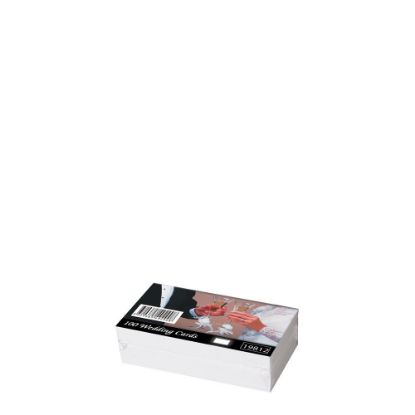 Picture of Wedding Cards 55x90mm (100pcs) White 300gr.