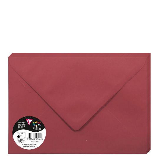 Picture of Pollen Envelopes 162x229mm (120gr) MAROON