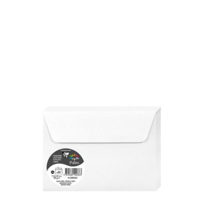 Picture of Pollen Envelopes 114x162mm (120gr) WHITE metallic