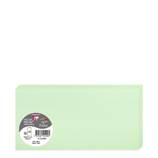 Picture of Pollen Cards 106x213mm (210gr) GREEN