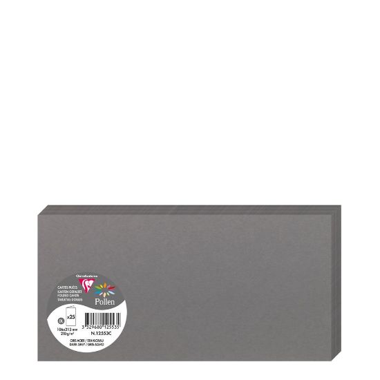 Picture of Pollen Cards 106x213mm (210gr) GREY DARK