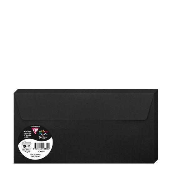 Picture of Pollen Envelopes 110x220mm (120gr) BLACK