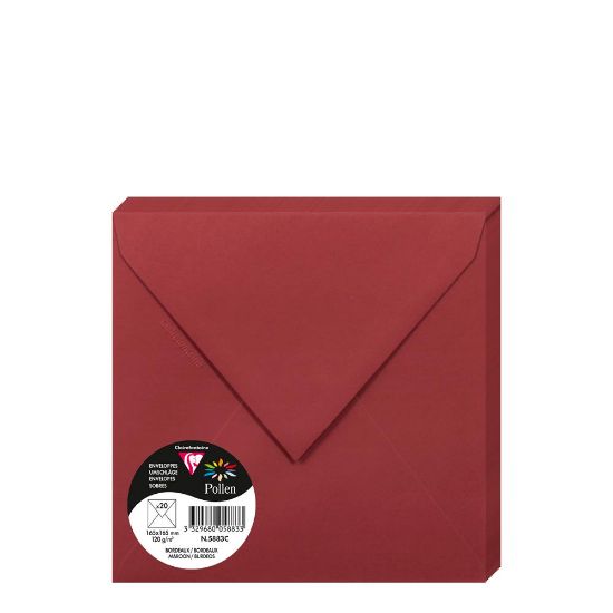 Picture of Pollen Envelopes 165x165mm (120gr) MAROON