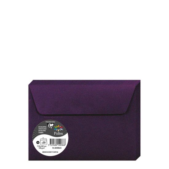 Picture of Pollen Envelopes 114x162mm (120gr) PURPLE metallic