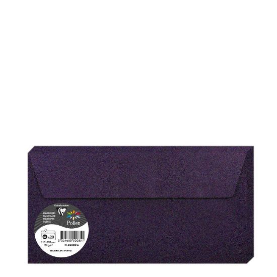 Picture of Pollen Envelopes 110x220mm (120gr) PURPLE metallic