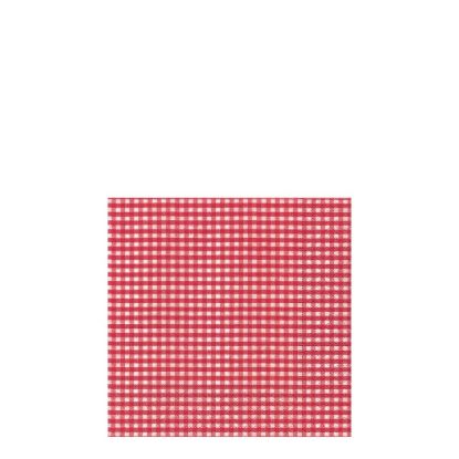 Picture of NAPKIN 25X25 VICHY RED  -10973
