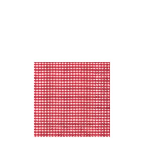 Picture of NAPKIN 25X25 VICHY RED  -10973