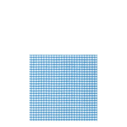 Picture of NAPKIN 25X25 VICHY BLUE -10975