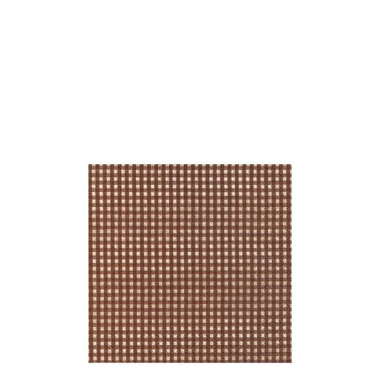 Picture of NAPKIN 25X25 VICHY BROWN-11064