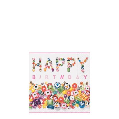 Picture of Napkins 25x25 - Sweert Birthday