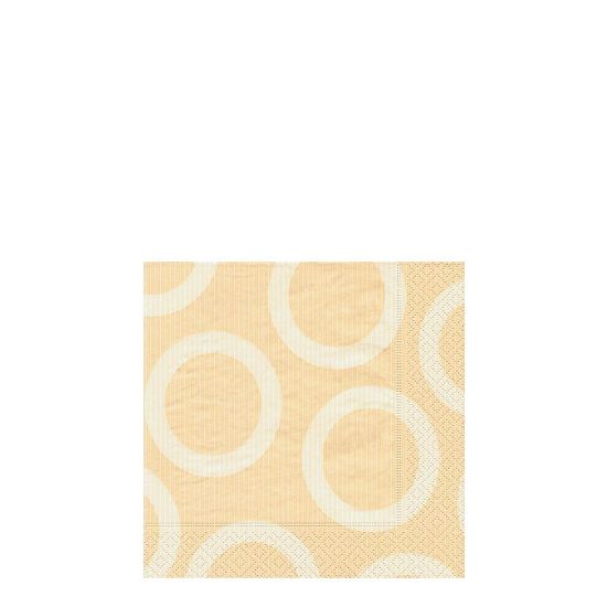 Picture of NAPKIN 25X25 CIRCLE CREA-18206