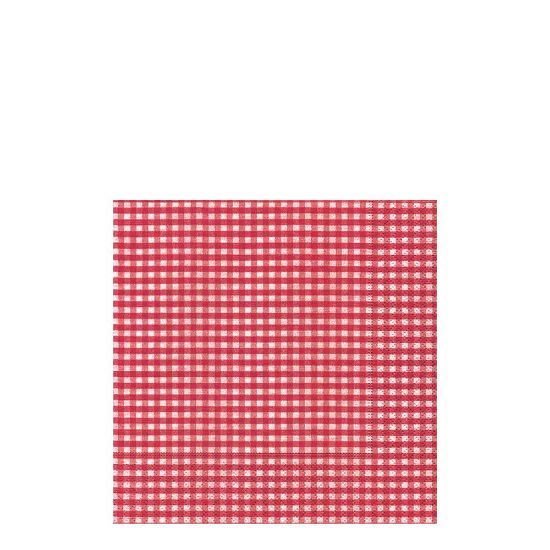 Picture of NAPKIN 33X33 VICHY RED  -20973