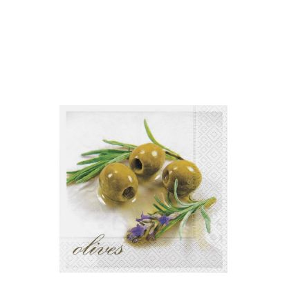 Picture of NAPKIN 33X33 OLIVES WITH-21287