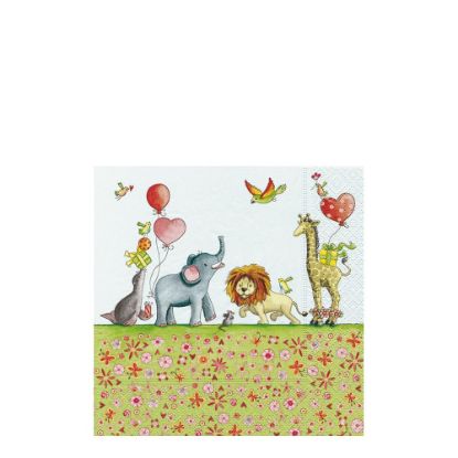 Picture of NAPKIN 33X33 ANIMAL CIRC-21474